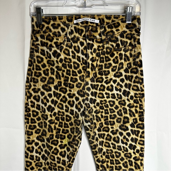 Celebrity Pink leopard print jeans high rise ankle skinny 7/28 - Picture 2 of 9